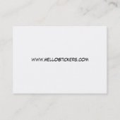 Bonjour mon nom est carte de profil (Dos)