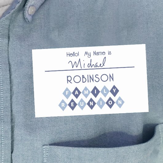 Bonjour Mon Nom est Étiquette d'Identification à R
