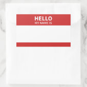 Bonjour mon nom est étiquette d'introduction ou au (Sac)