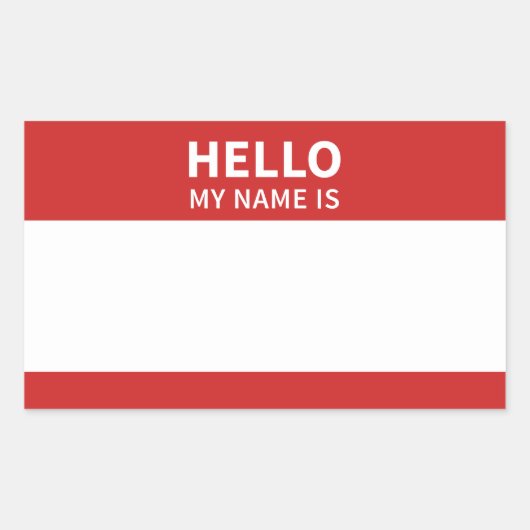 Bonjour mon nom est étiquette d'introduction ou au (Devant)