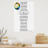 BONJOUR MON NOM EST JÉSUS poème Poster (Cuisine)