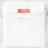 Bonjour Mon Nom Est Stickers (Sac)