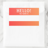 Bonjour Mon Nom Est Stickers (Sac)