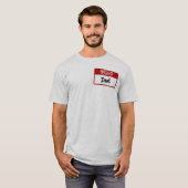 Bonjour, mon nom est T-shirt personnalisable de (Devant entier)