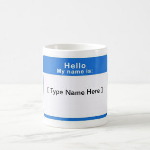 Bonjour mon nom est tasse