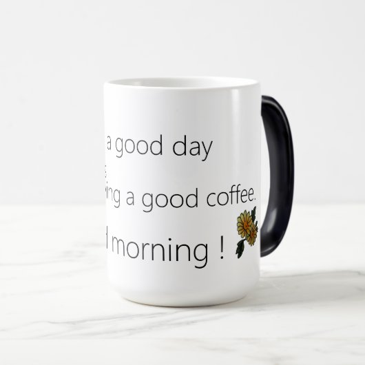 Bonjour ! Mug à deux tons, 15 oz (Devant droit)