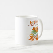 Bonjour Mug Automne Cosy Fall Coffee Tea Cup (Devant droit)