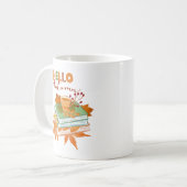 Bonjour Mug Automne Cosy Fall Coffee Tea Cup (Devant gauche)