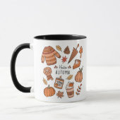 Bonjour Mug Automne, Mug Vibes Automne, Doodle Rét (Gauche)