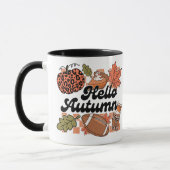 Bonjour Mug Automne, Saison Automne Cadeau (Gauche)