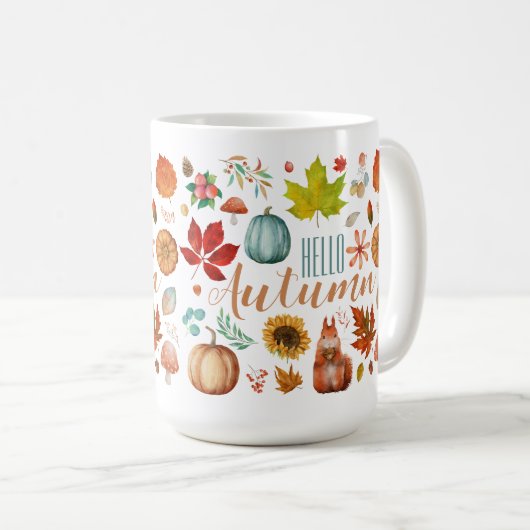 Bonjour Mug d'automne (Devant droit)