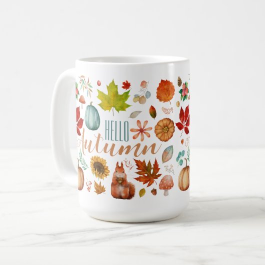 Bonjour Mug d'automne (Devant gauche)
