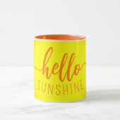 Bonjour Mug Orange et Jaune Sunshine (Centre)
