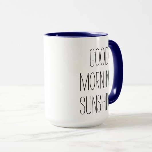 Bonjour, Mug Sunshine (Devant droit)