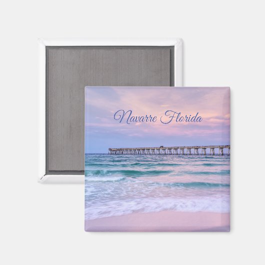 Bonjour Navarre Beach Pier Magnet (Recto/Verso)