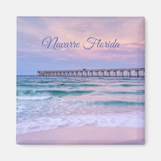 Bonjour Navarre Beach Pier Magnet (Devant)