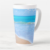 Bonjour Ocean Blue Water Tall Latte Mug (Angle droit)