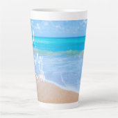 Bonjour Ocean Blue Water Tall Latte Mug (Devant)