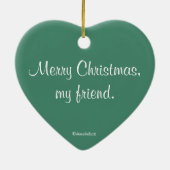 Bonjour oiseau bleu - ornement en céramique (Dos)