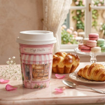Bonjour Parijse Café Roze Baby Shower