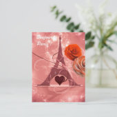 Bonjour Paris. Briefkaart (Staand voorkant)