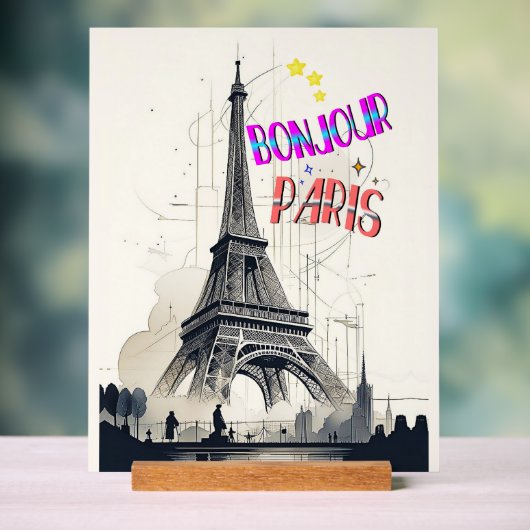 Bonjour Paris coloré (Neutre)