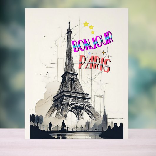 Bonjour Paris coloré (Neutre)