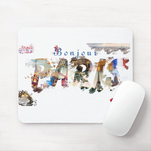 Bonjour Paris Muismat (Met muis)