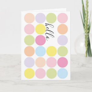 bonjour "penser à vous" carte de voeux