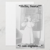 Bonjour, Père Noël ? - Papeterie (Devant / Derrière)