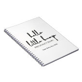 Bonjour Petit Bump Pregnancy Journal Année du genr (Côté Droit)