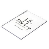 Bonjour Petit Bump Pregnancy Journal Année du genr (Côté gauche)