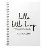 Bonjour Petit Bump Pregnancy Journal Année du genr (Devant)