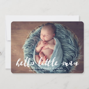 Bonjour petit homme Faire-part de naissance phot