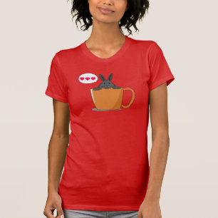 Bonjour petit lapin gris T-shirt