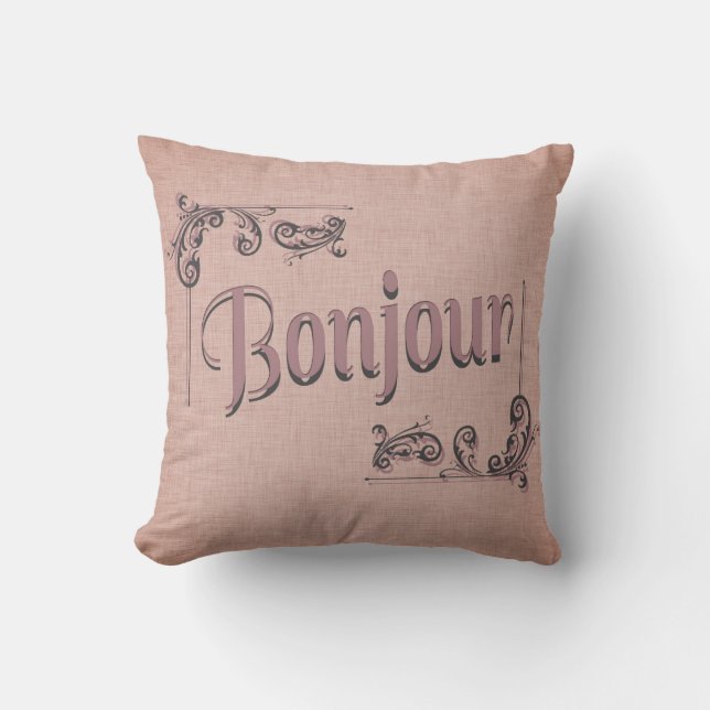 Bonjour Pillow Kussen (Voorkant)