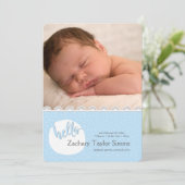 Bonjour Pois Faire-part de naissance photo (Debout devant)