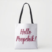 Bonjour Poopchik ! Sac fourre-tout ukrainien de (Devant)
