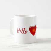 Bonjour Poopchik ! Tasse de coeur de baba Raisa (Devant gauche)