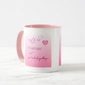"Bonjour préféré" Mug de la Saint Valentin (Devant gauche)