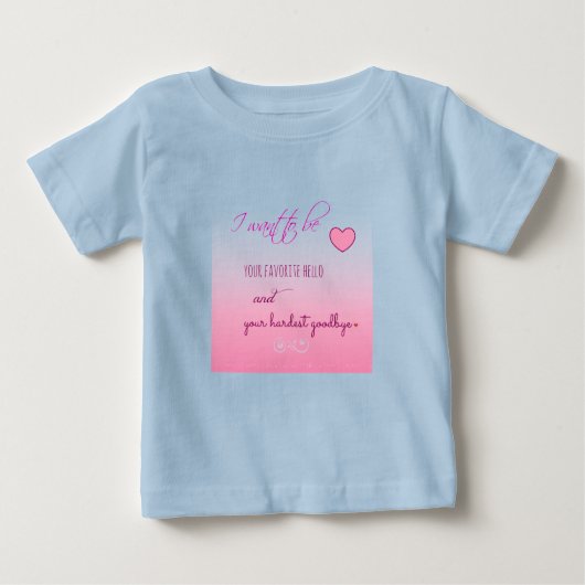 "Bonjour préféré" T-shirt Valentine Toddler (Devant)