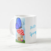 Bonjour Printemps ! Café Mug (Devant gauche)