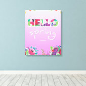 Bonjour Printemps, Fleurs, toile (Insitu (Plancher de Bois))