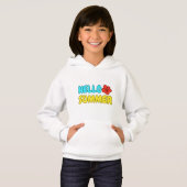 Bonjour Pullover à capuche pour enfants d'été (Devant entier)