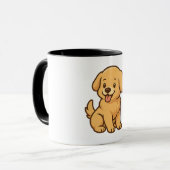 Bonjour, Pup ! - Adorable Dessin Cartoon Chien Mug (Devant gauche)