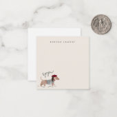 Bonjour Pup Notitiekaartje (Voorkant / Achterkant in situ)