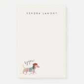 Bonjour Pup Post-it® Notes (Voorkant)