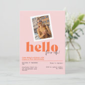 "Bonjour, quatre-oh !" Invitation rétro à 40e anni (Debout devant)