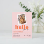 "Bonjour, quatre-oh !" Invitation rétro à 40e anni (Debout devant)