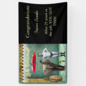 Bonjour Retraite Funny Personnalisé bannière de fê (Vertical)